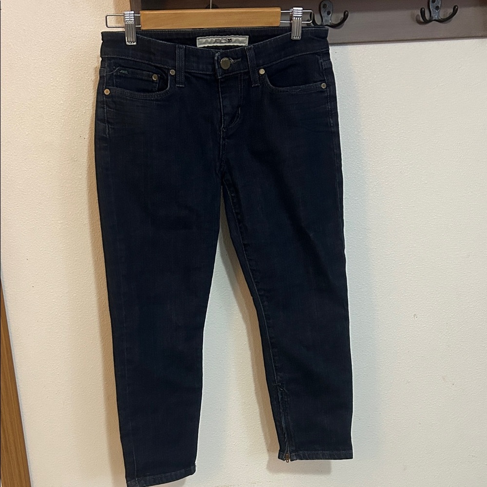 Joe's Jeans Dark blue Ankle zipper Cropped Denim, size w 28